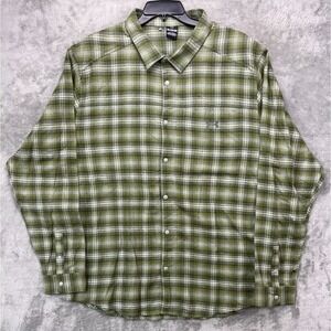 Under Armour Men's Tradesman Flex Flannel Shirt‎ 3XL Green Plaid Cotton